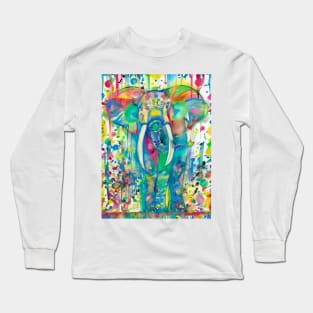 WALKING ELEPHANT Long Sleeve T-Shirt